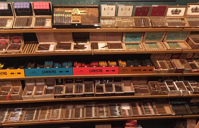 Wall of cigars at TR